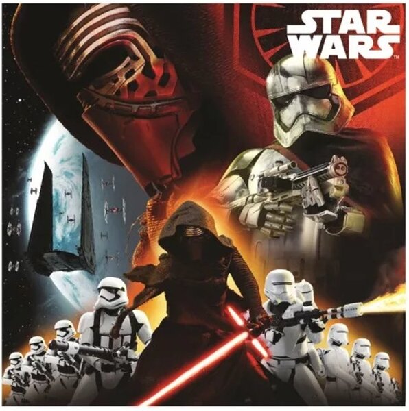 Oboustranný polštář Star Wars - Hvězdné války - motiv The Force Awakens - 40 x 40 cm