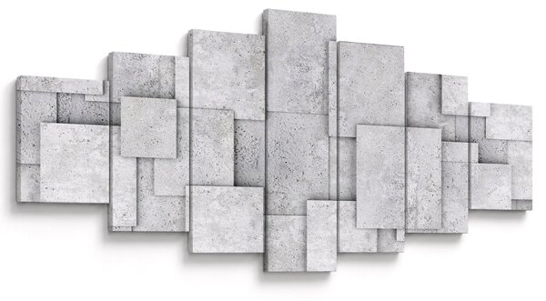Obraz - Abstrakce betonových kachliček (210x100 cm)