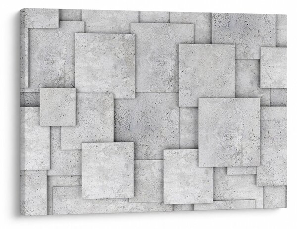 Obraz - Abstrakce betonových kachliček (70x50 cm)