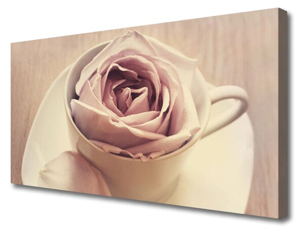 Obraz na plátně Hrnek Růže Umění 120x60cm