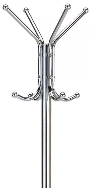 Věšák stojanový DALIDA - 182 cm, kov, lesklý chrom