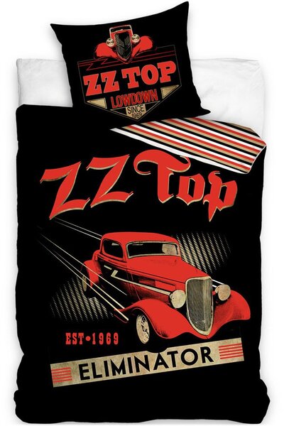 Bavlněné ložní povlečení ZZ Top - motiv Eliminator - 100% bavlna Renforcé - 70 x 90 cm + 140 x 200 cm