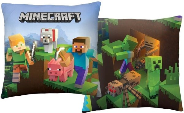 Polštář Minecraft Dungeons - 40 x 40 cm