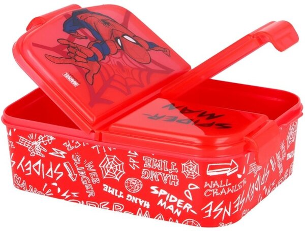 Multibox na svačinu Spiderman se 3 přihrádkami