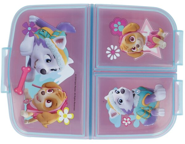 Multibox na svačinu pro holky Tlapková patrola / Paw Patrol se 3 přihrádkami