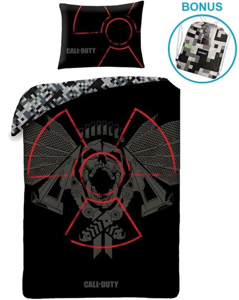 Bavlněné ložní povlečení Call of Duty - motiv Nuclear - 100% bavlna - 70 x 90 cm + 140 x 200 cm