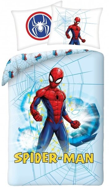 Souprava ložního povlečení Spiderman - 100% bavlna - 70 x 90 cm + 140 x 200 cm