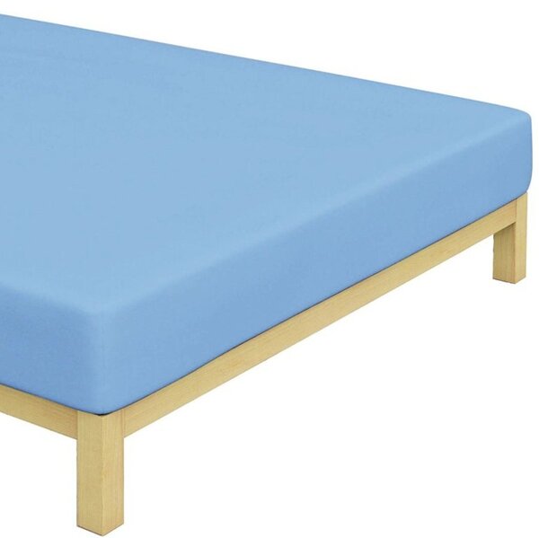 Jersey prostěradlo do dětské postýlky - 70 x 140 cm - středně modré