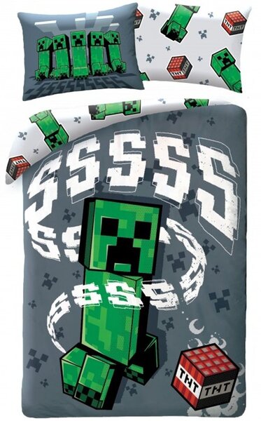 Bavlněné ložní povlečení Minecraft - Creeper