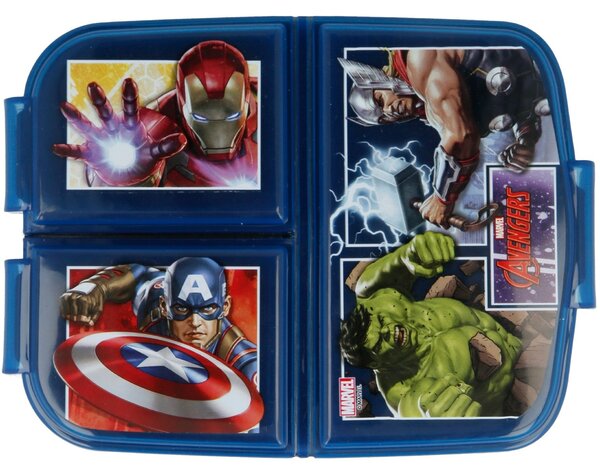 Dětský multibox na svačinu Avengers - MARVEL se 3 přihrádkami