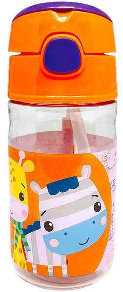 Plastová láhev na pití Fisher-Price se žirafou a zebrou - 350 ml