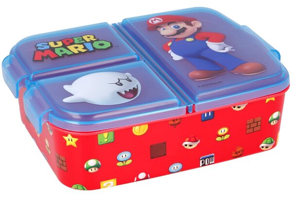 Multibox na svačinu Super Mario se 3 přihrádkami