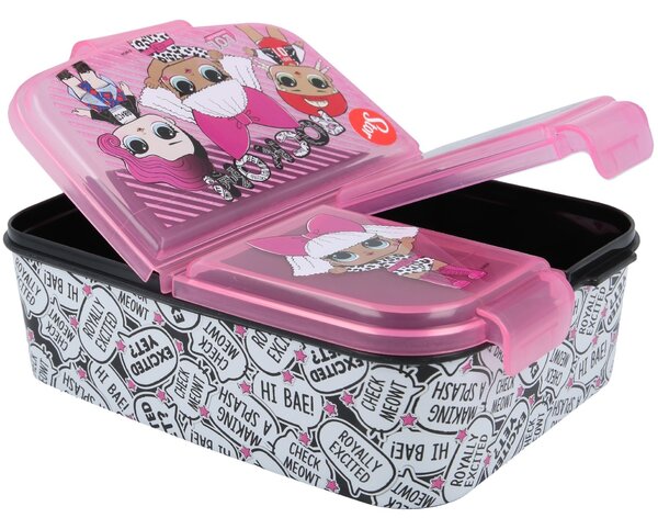 Multibox na svačinu L.O.L. Surprise se 3 přihrádkami