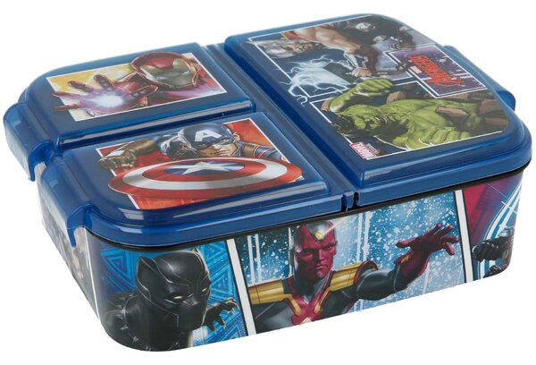 Dětský multibox na svačinu Avengers - MARVEL se 3 přihrádkami