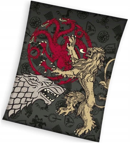 Velká deka Hra o trůny - motiv Píseň ledu a ohně - 150 x 200 cm