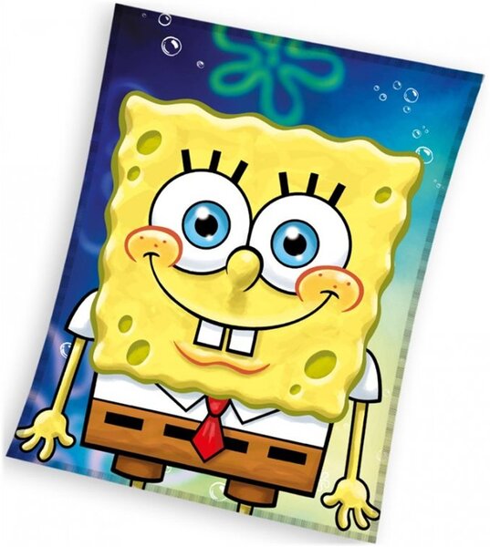 Dětská fleecová deka SpongeBob - 110 x 140 cm