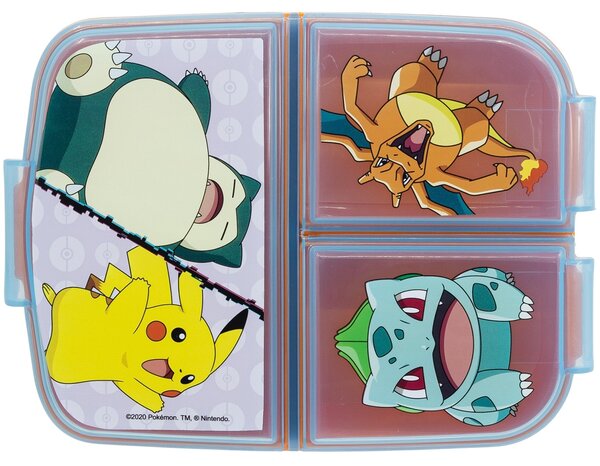 Multibox na svačinu Pokémon se 3 přihrádkami