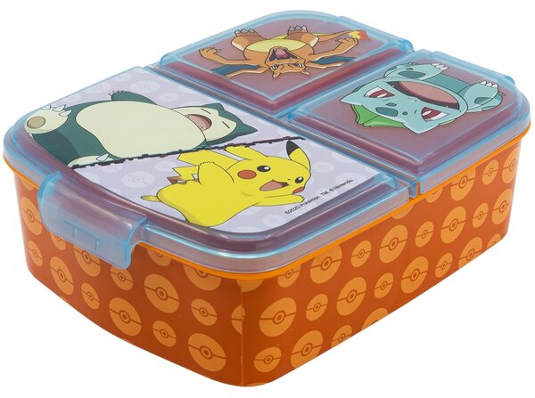 Multibox na svačinu Pokémon se 3 přihrádkami