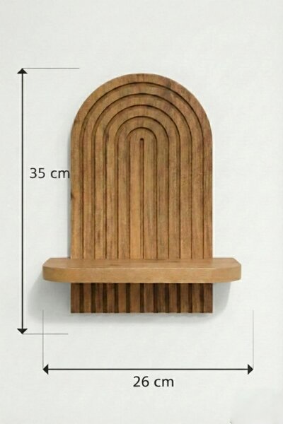 ASIR Nástěnná police OWALL1D dub