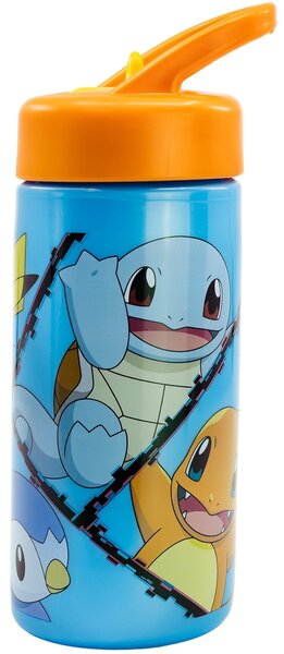 Sportovní láhev na pití Pokémon s brčkem - 410 ml