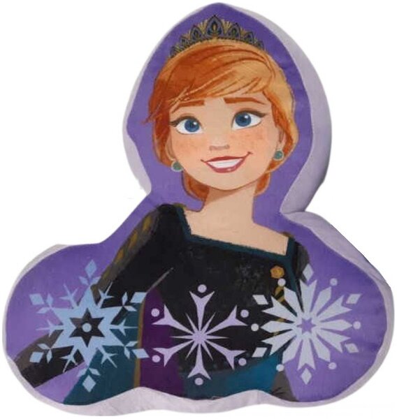 Tvarovaný polštář Ledové království - Frozen - motiv Anna - 36 x 34 cm