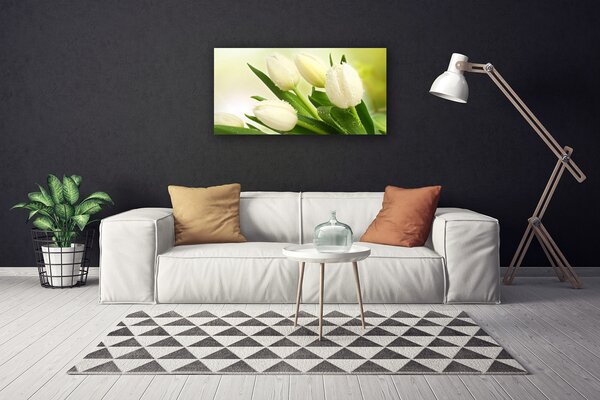 Obraz na plátně Tulipány Květiny Rostlina 100x50 cm