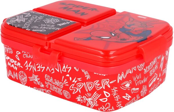 Multibox XL na svačinu Spiderman se 4 přihrádkami