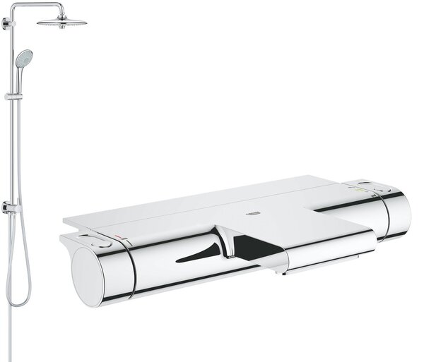 Sada sprchová sada Grohe Euphoria 27421002, vanová baterie Grohe Grohtherm 2000 34464001