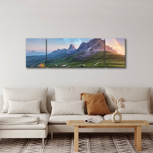Obraz duhy nad skalisky (170x50 cm)
