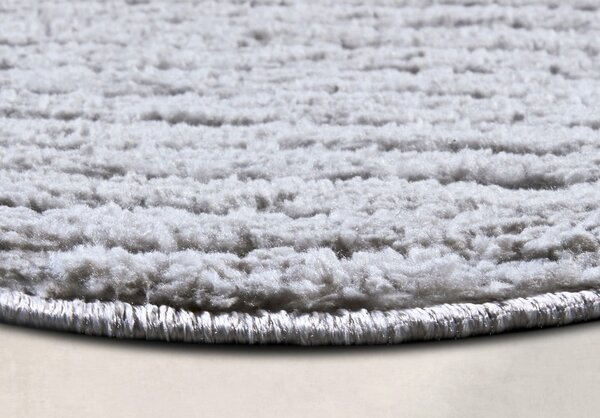 Světle šedý kulatý koberec ø 200 cm Panglao New York Light Grey – Elle Decoration