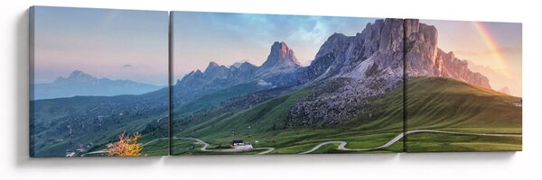 Obraz duhy nad skalisky (170x50 cm)