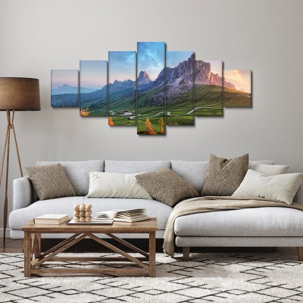 Obraz duhy nad skalisky (210x100 cm)
