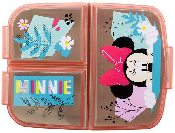 Multibox na svačinu Minnie Mouse - Disney se třemi přihrádkami