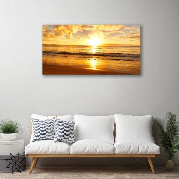 Obraz na plátně Moře Slunce Krajina 120x60 cm