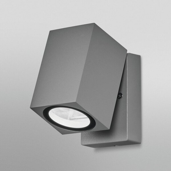 OSRAM venkovní nástěnné svítidlo ENDURA CLASSIC CUBE, stříbrná kovová IP44, stmívatelný, Chrom / stříbro, Hliník, Moderní