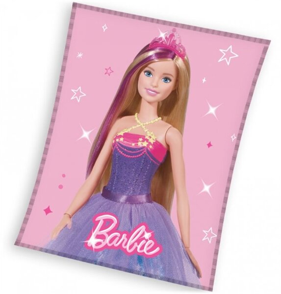 Velká coral fleece deka Barbie Princezna - gramáž 240 g/m² - 150 x 200 cm