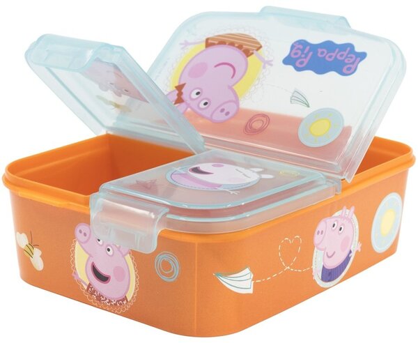 Multibox na svačinu Prasátko Peppa se 3 přihrádkami