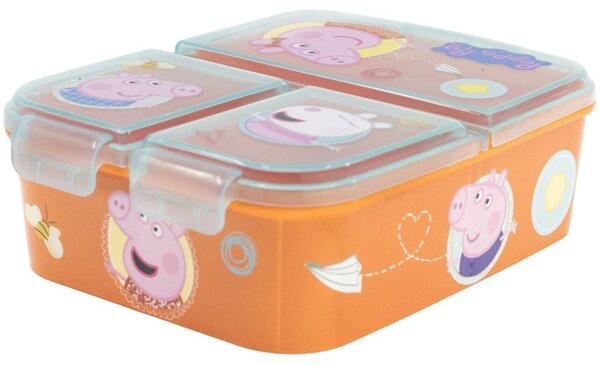 Multibox na svačinu Prasátko Peppa se 3 přihrádkami