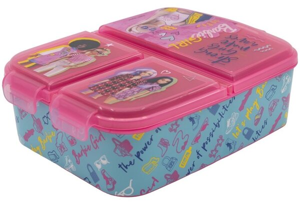 Multibox na svačinu Barbie se 3 přihrádkami