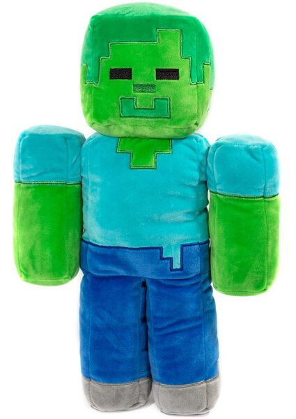 Tvarovaný 3D polštář Minecraft - Zombie - 48 cm