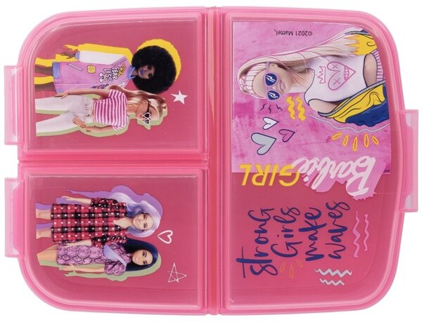 Multibox na svačinu Barbie se 3 přihrádkami