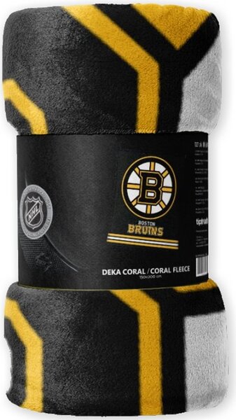 Coral fleece deka NHL Boston Bruins - 150 x 200 cm