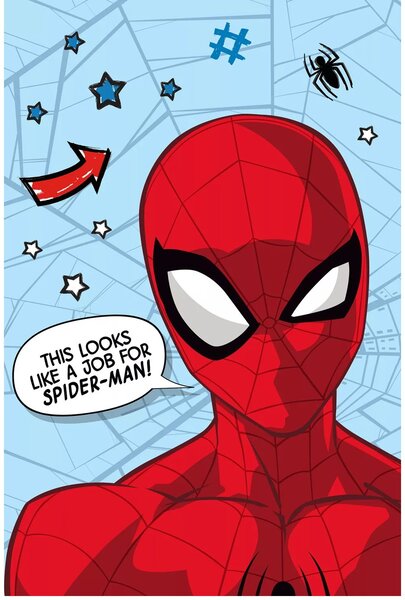 Mikroplyšová deka Spiderman - 100 x 150 cm