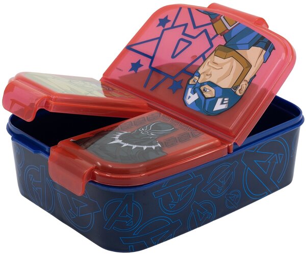 Multibox na svačinu Avengers Invincible Force se 3 přihrádkami