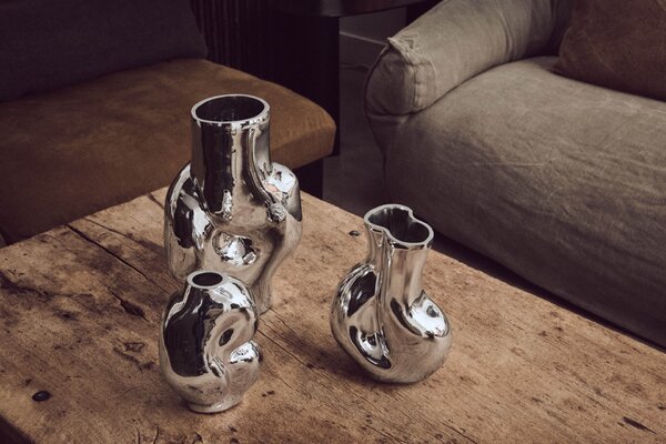 Skleněná váza Gleam Chrome 900 ml