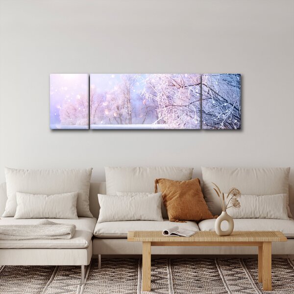 Obraz - Mrazivá zima (170x50 cm)