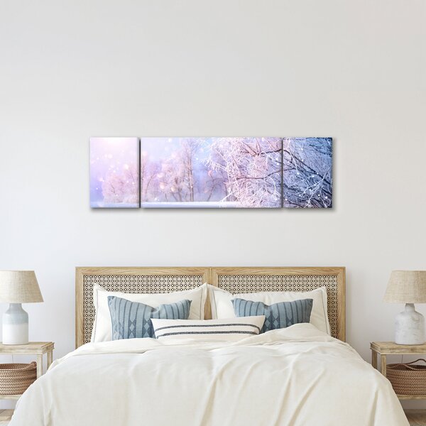Obraz - Mrazivá zima (170x50 cm)
