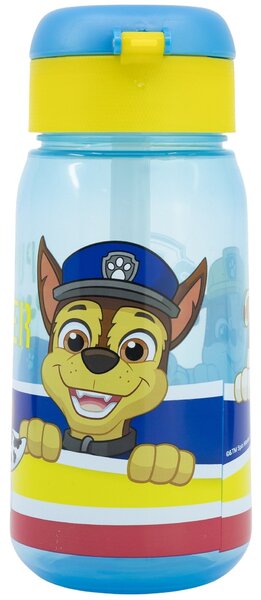 Plastová láhev na pití s brčkem a víčkem Tlapková patrola - Paw Patrol - 510 ml