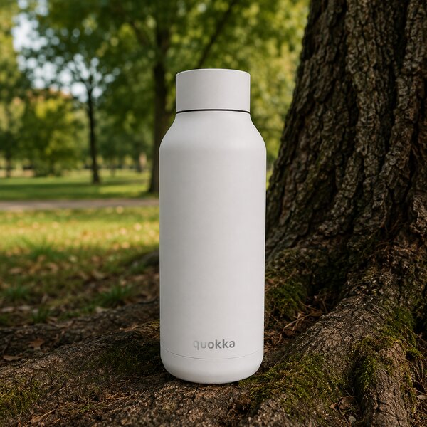 Nerezová termoláhev Solid Powder, 510ml, Quokka, bílá