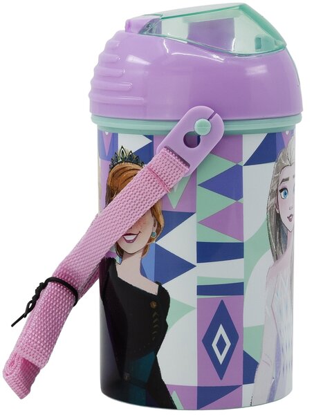 Plastová láhev na pití s víčkem Ledové království - Frozen - 450 ml